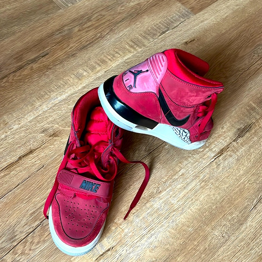 Nike Red and Black Air 5.5Youth